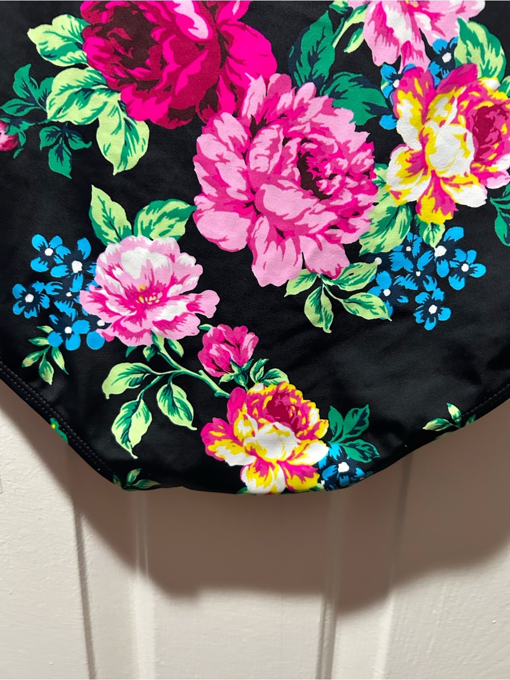 Torrid High Rise Lattice Side Black Floral Bikini Bottoms Size 3X - Picture 7 of 9